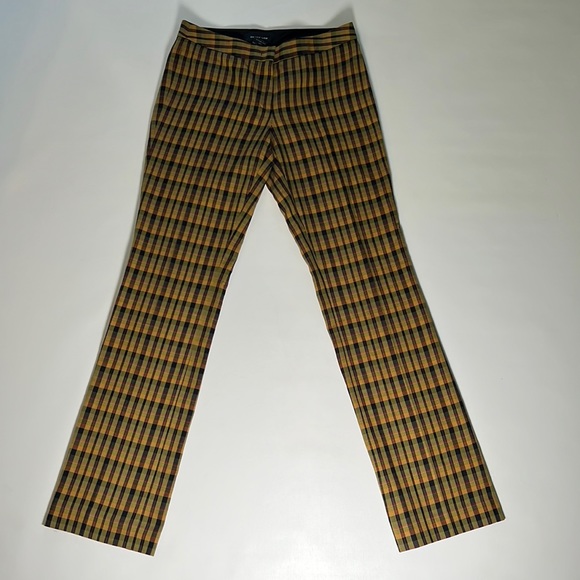 Derek Lam Plaid Straight Leg Trousers - sz 0 - Picture 2 of 5